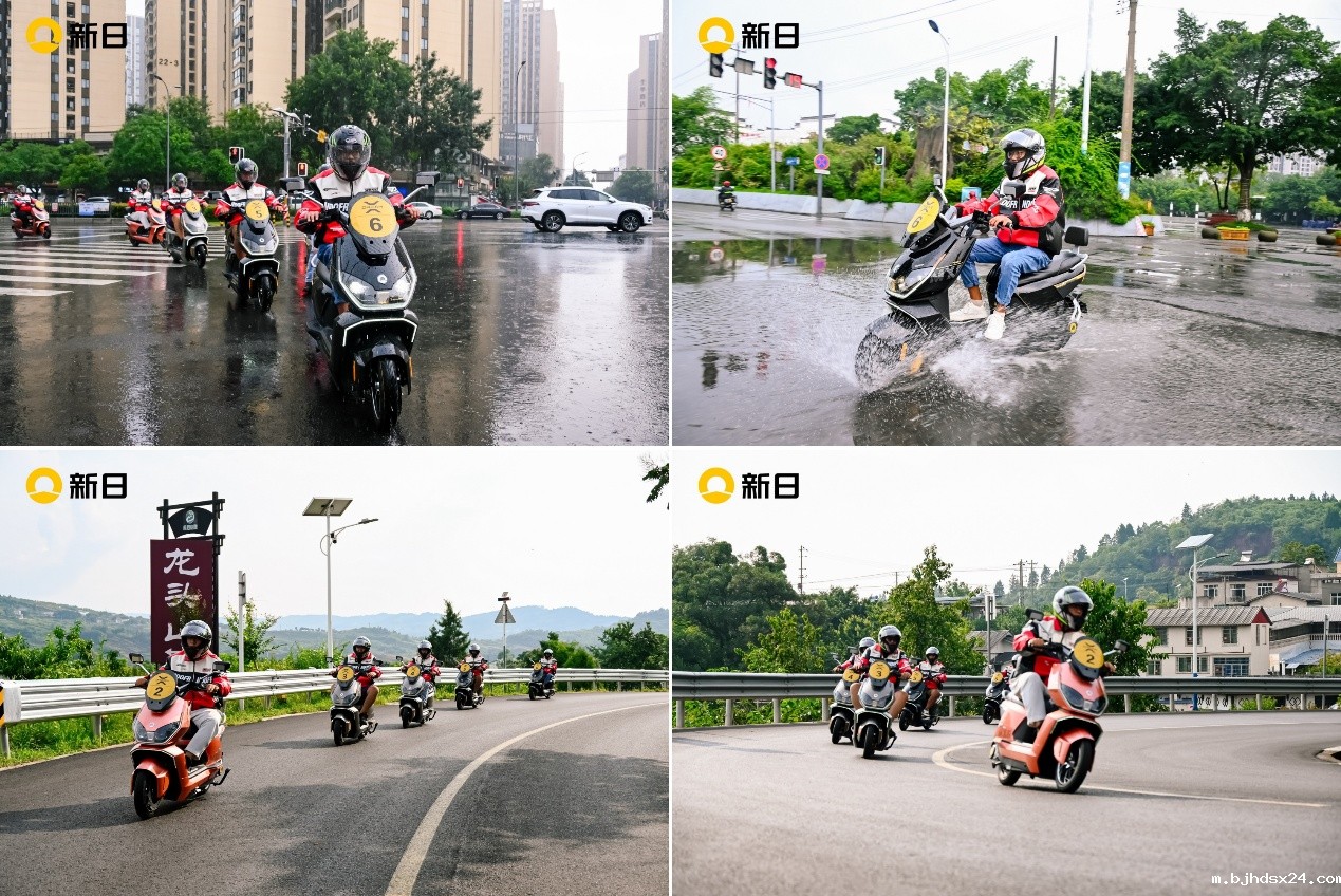 一群人骑着摩托车在路上AI 生成的内容可能不正确。